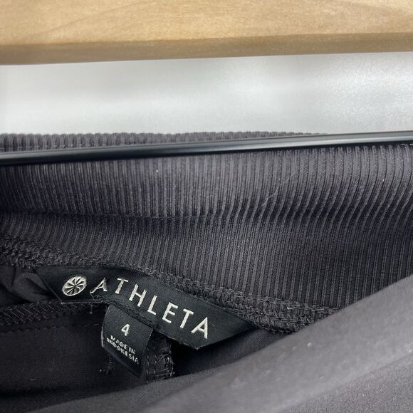 Athleta Pants Size 4 Womens Gray Brooklyn Ankle Pull On Travel Mid Rise Pockets - Picture 3 of 8